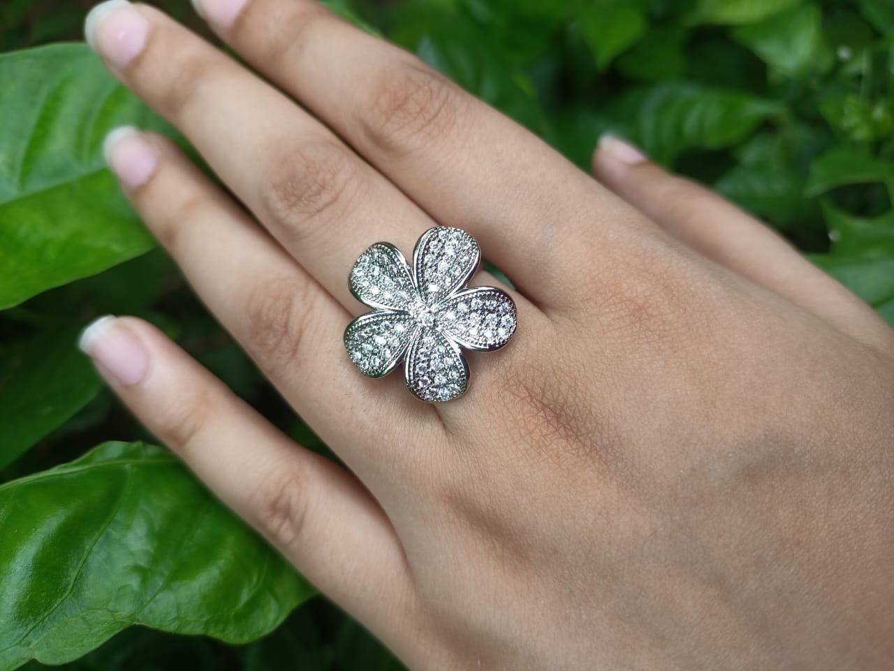 Sliver Sunflower Rings